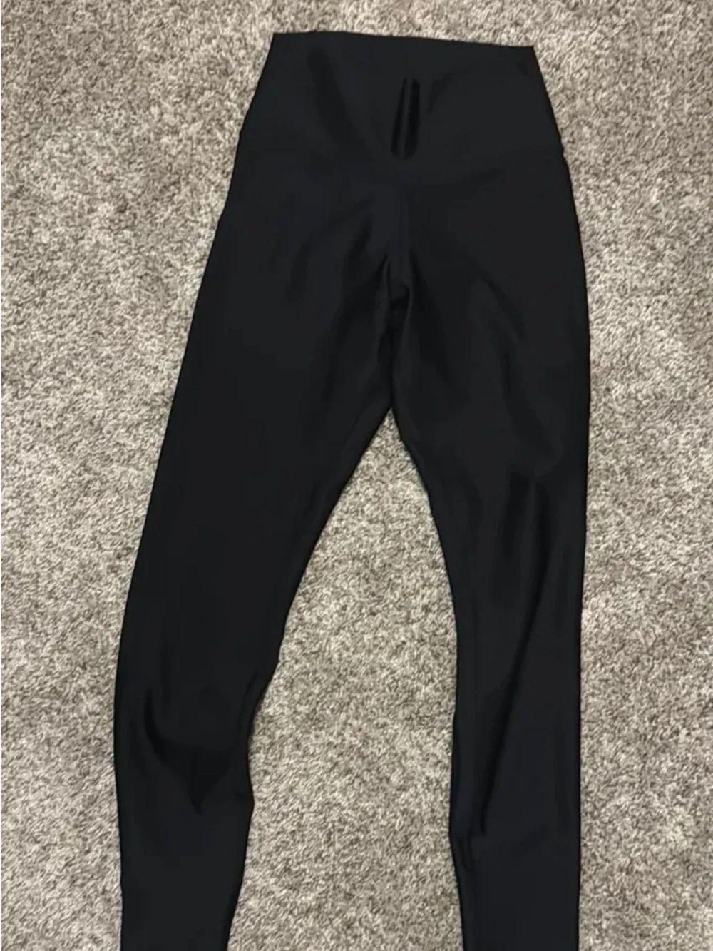 ALO Yoga Black Performance Leggings with Logo
